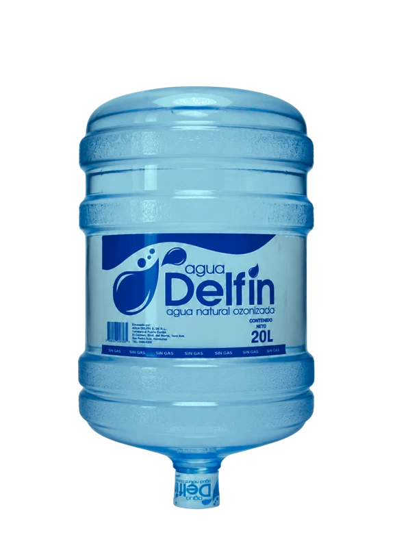 Bidón sin caño de Agua Delfín 20 litros con recarga